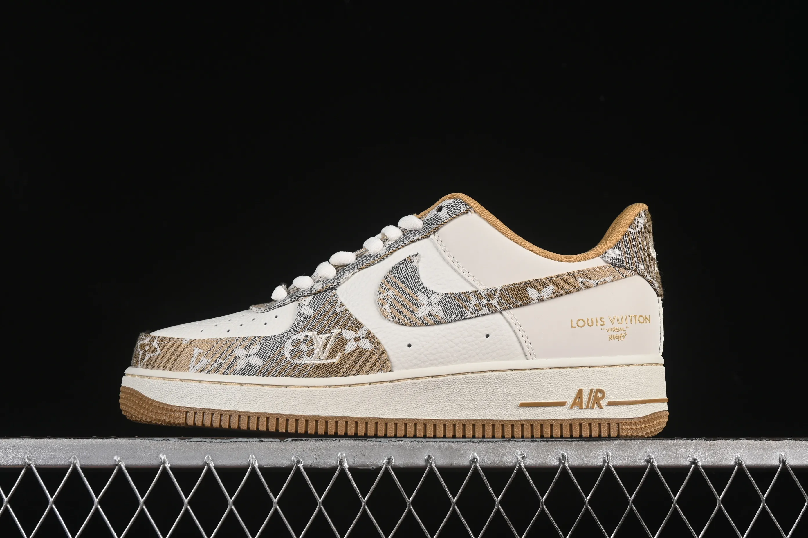 All categories Nk Air Force 1 Air Force series Nk Air Force 1 Low Air Force low-top Nike Air Force 1'07 Low LV joint khaki gray denim Air Force 1 low-top casual sports sneakers SC9207-542